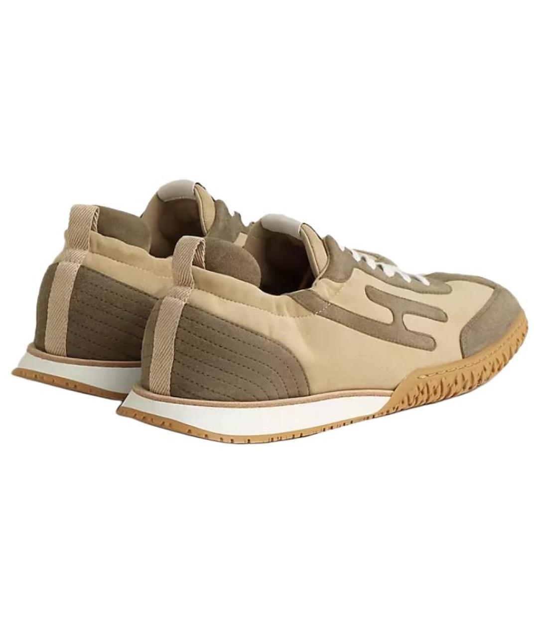 HERMES Коричневые низкие кроссовки / кеды, фото 4