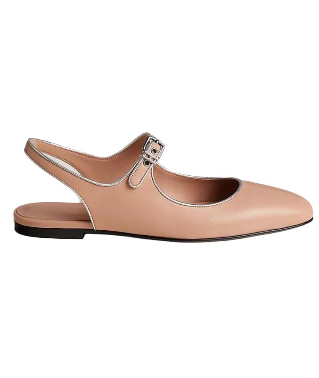 HERMES Бежевые кроссовки, фото 5