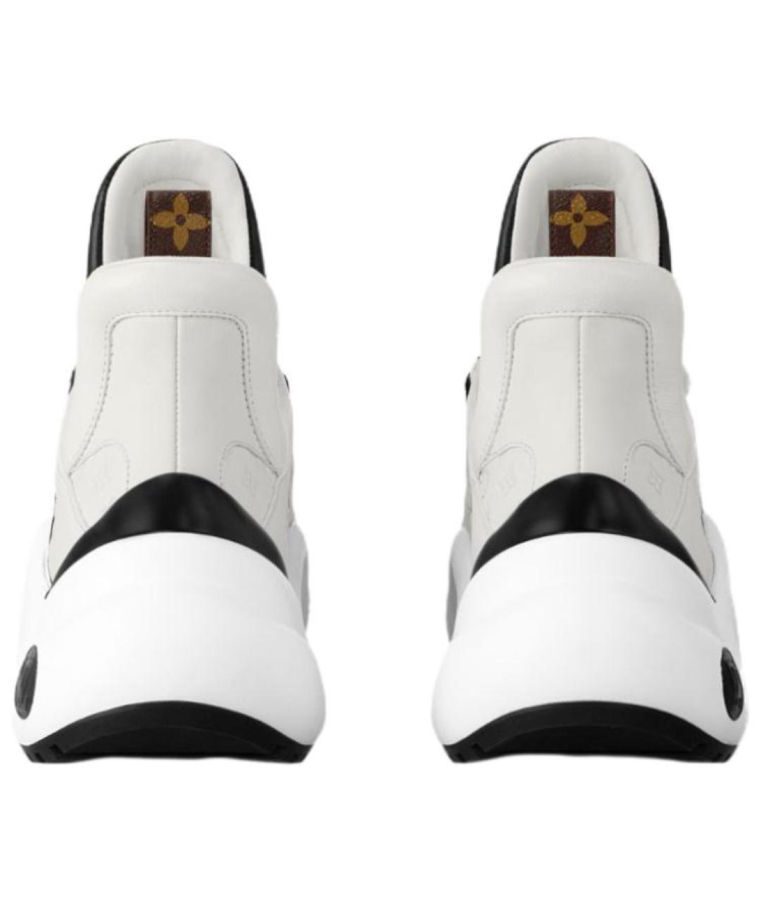 LOUIS VUITTON Белые кожаные кроссовки, фото 4