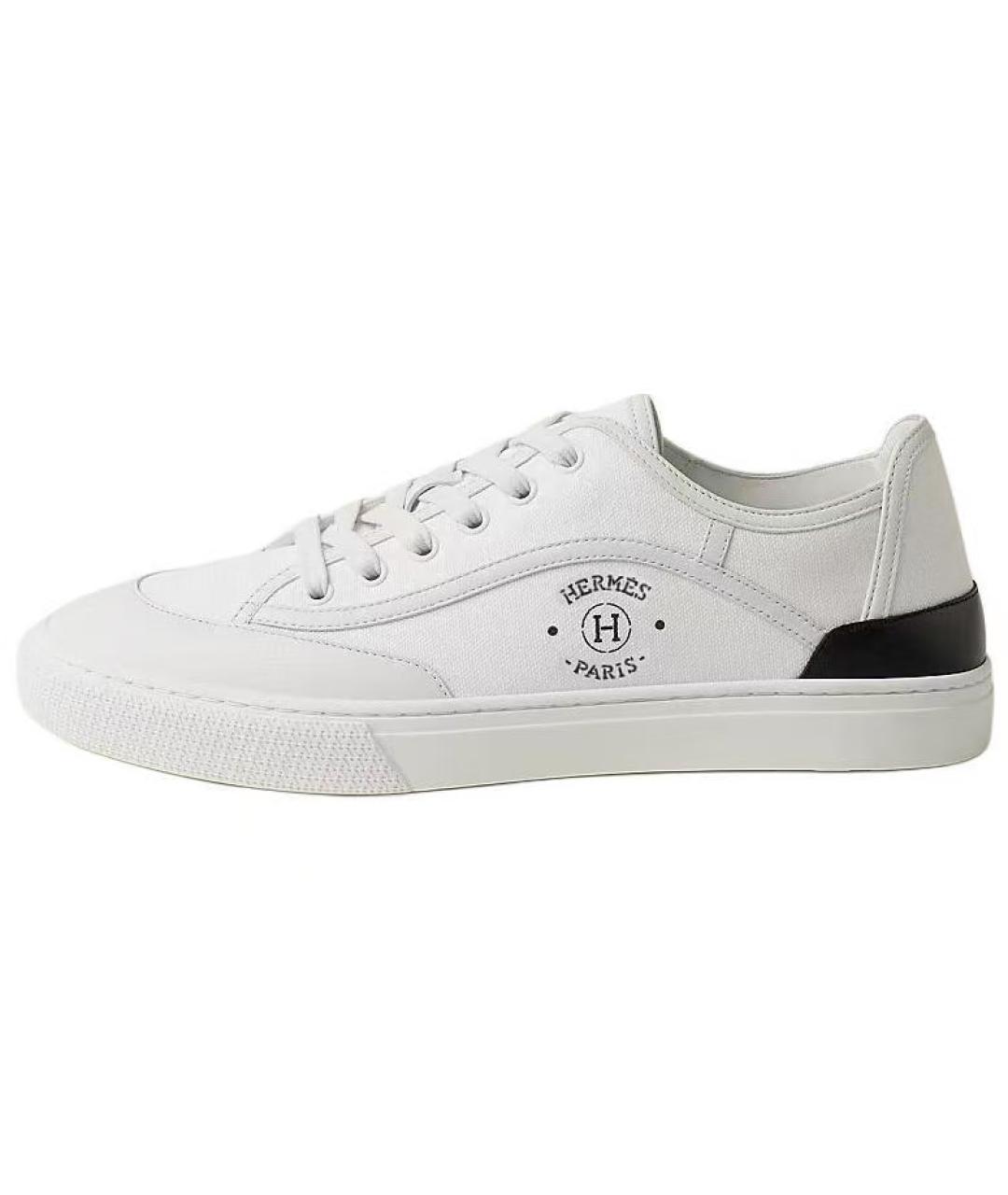 HERMES Белые низкие кроссовки / кеды, фото 2