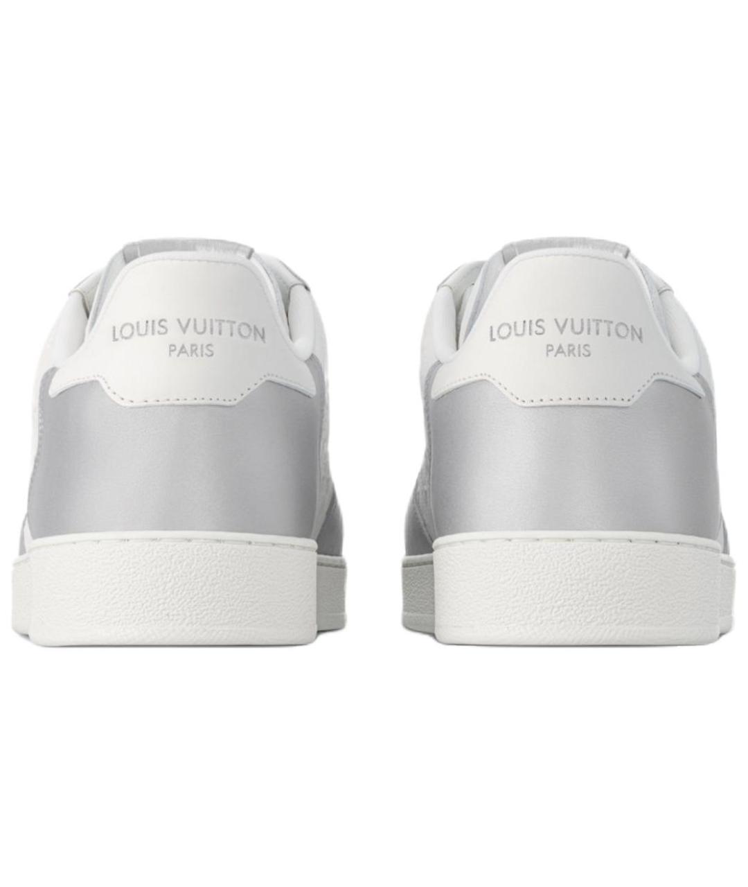 LOUIS VUITTON Белые кожаные низкие кроссовки / кеды, фото 4