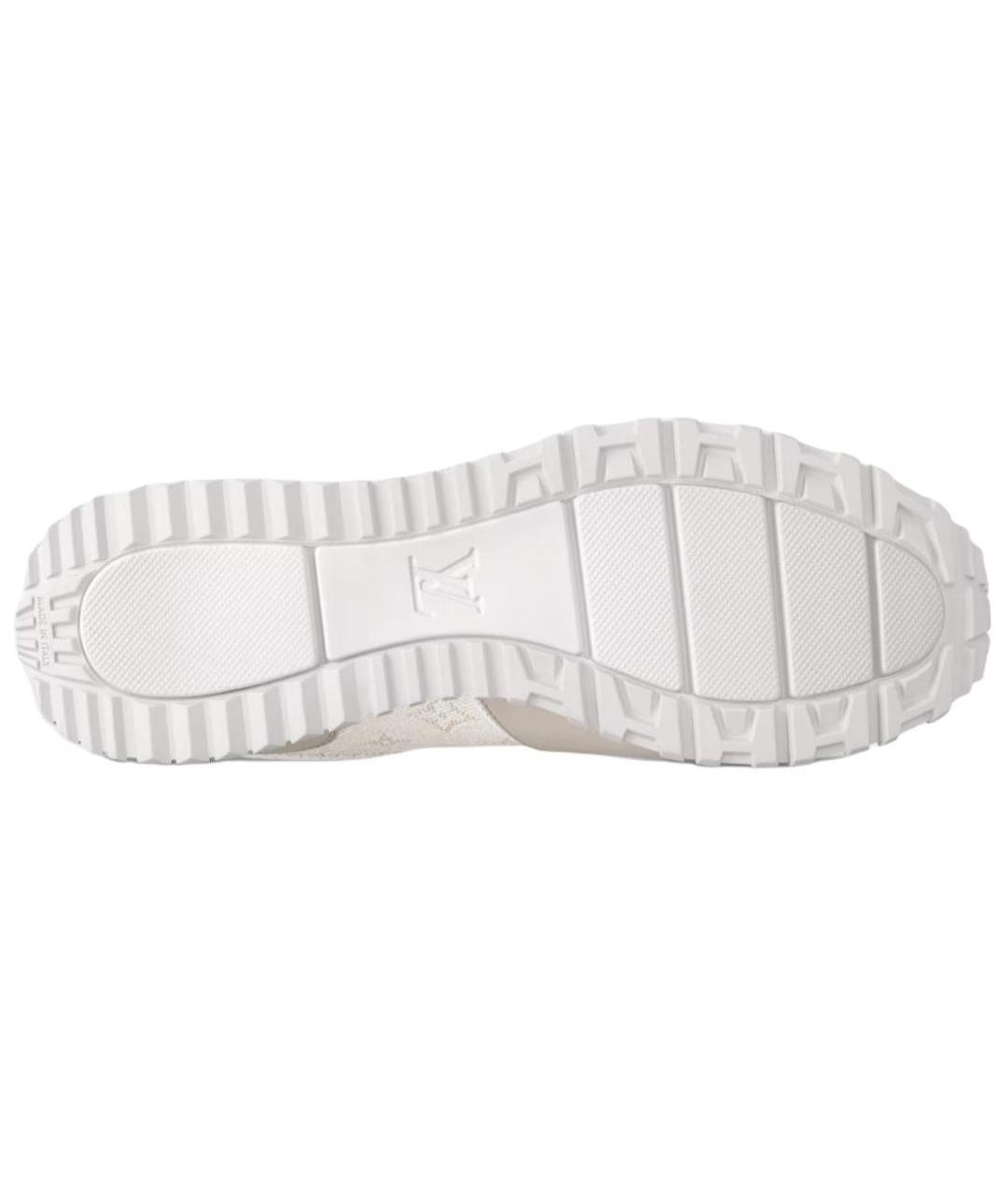 LOUIS VUITTON Бежевые кожаные низкие кроссовки / кеды, фото 6