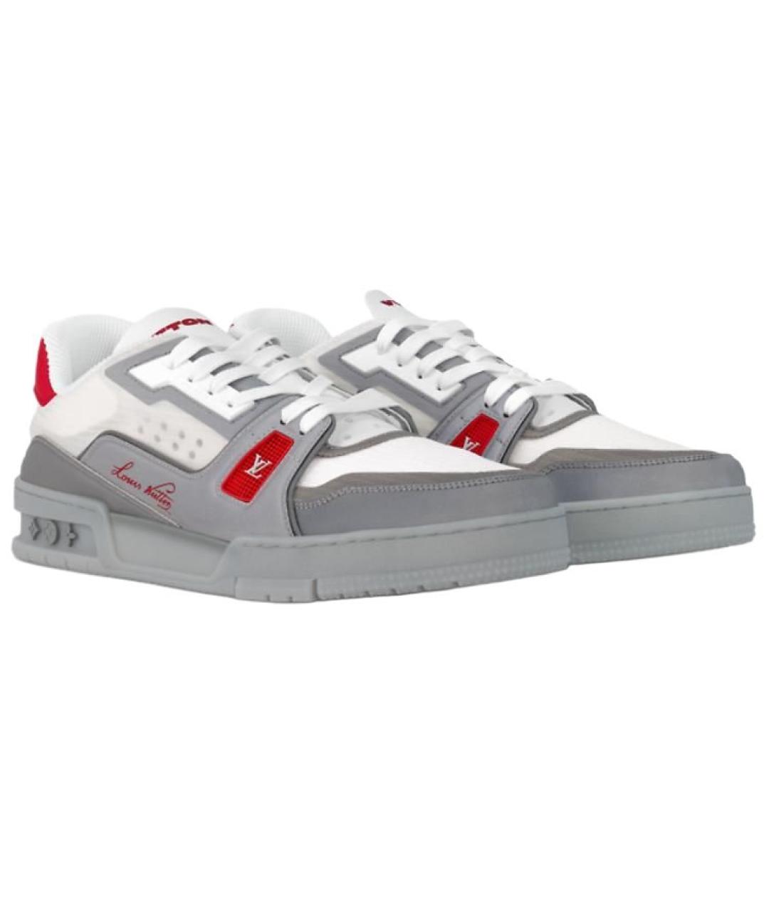 LOUIS VUITTON Серые кроссовки, фото 4