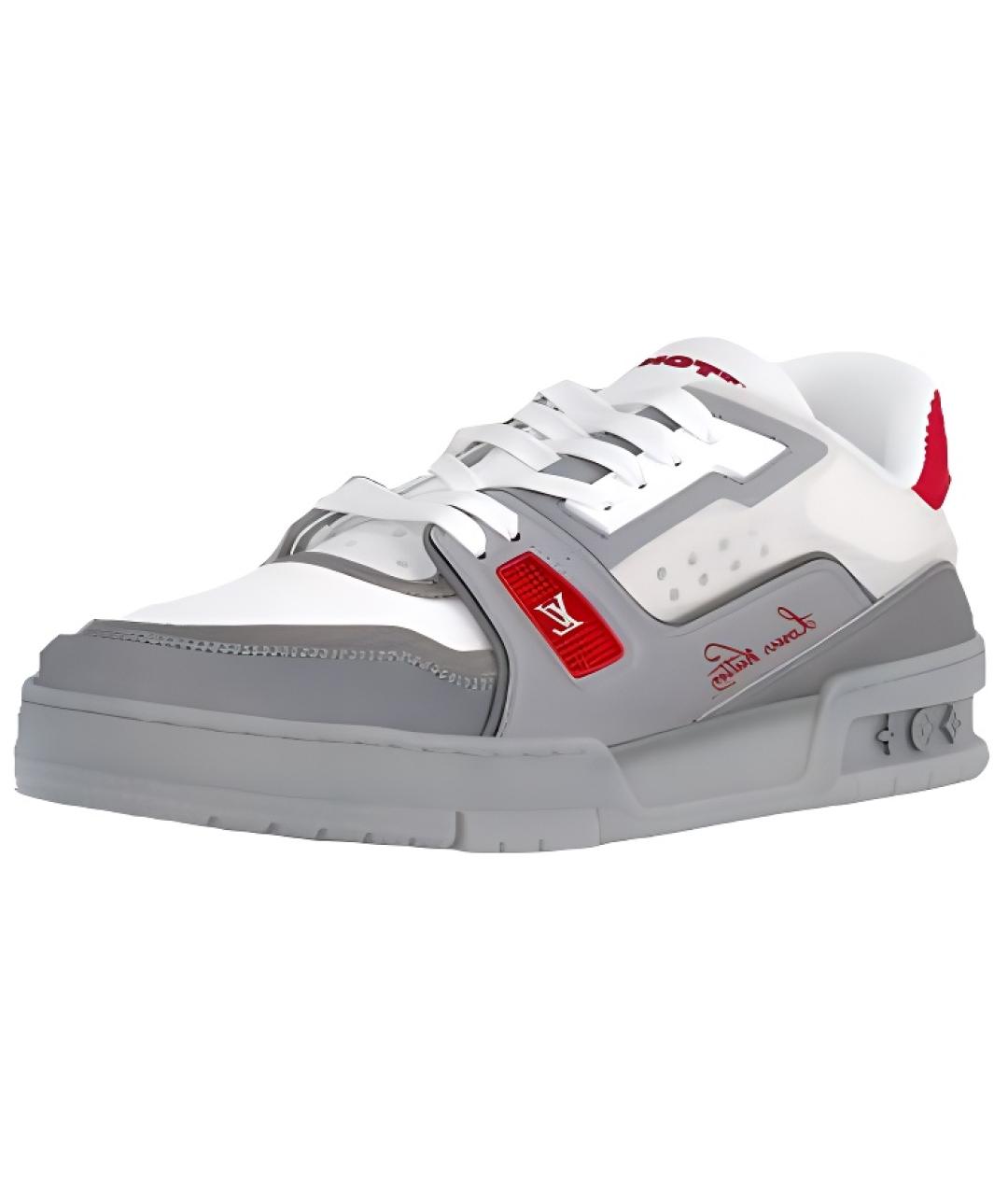 LOUIS VUITTON Серые кроссовки, фото 2