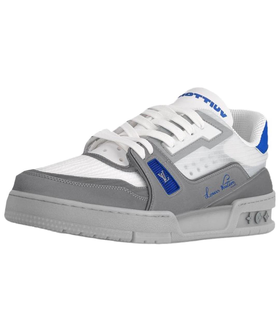 LOUIS VUITTON Серые кроссовки, фото 2