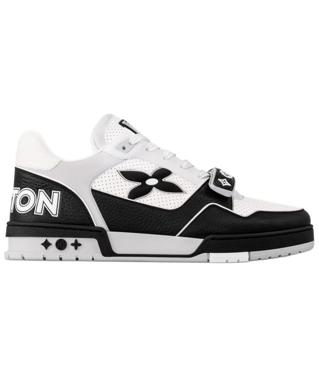 LOUIS VUITTON Белые кожаные низкие кроссовки / кеды, фото 1