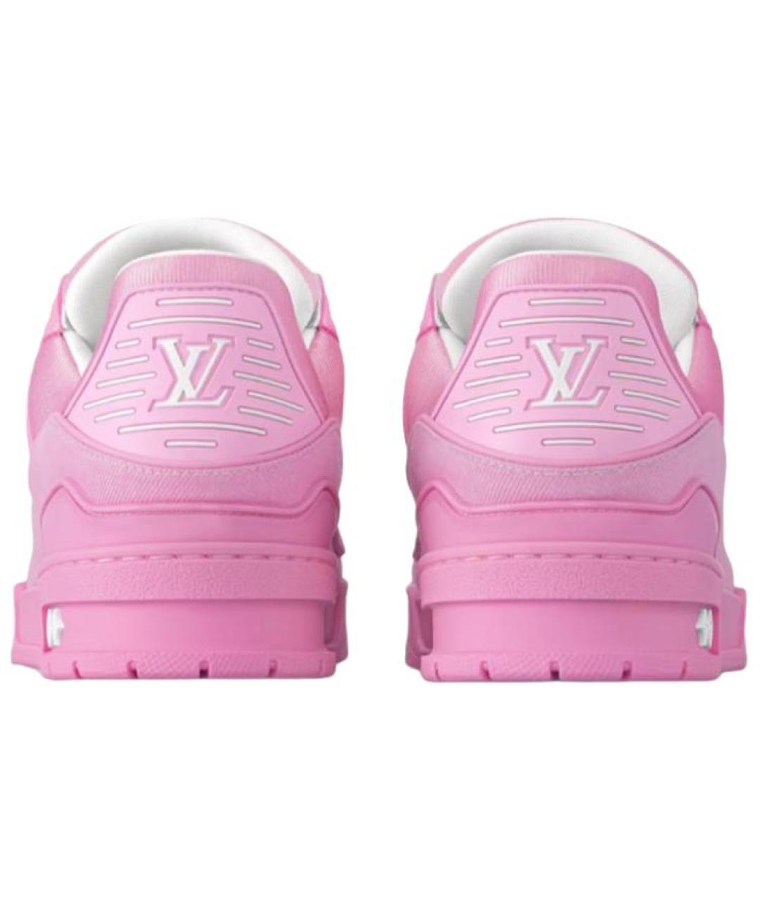 LOUIS VUITTON Розовые текстильные кроссовки, фото 5