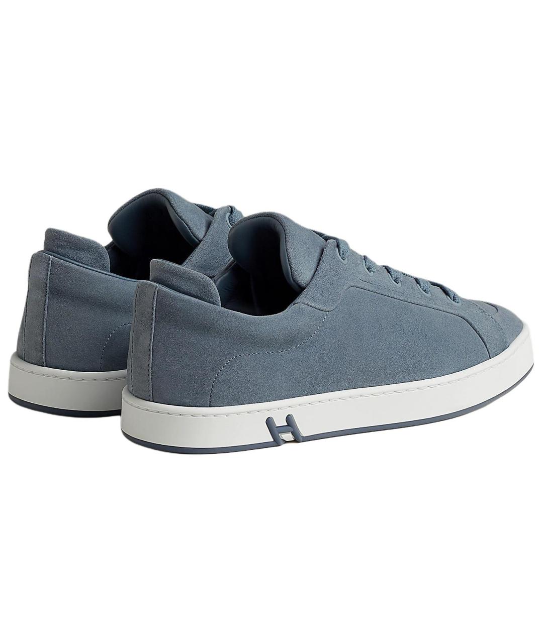 HERMES Синие кроссовки, фото 2