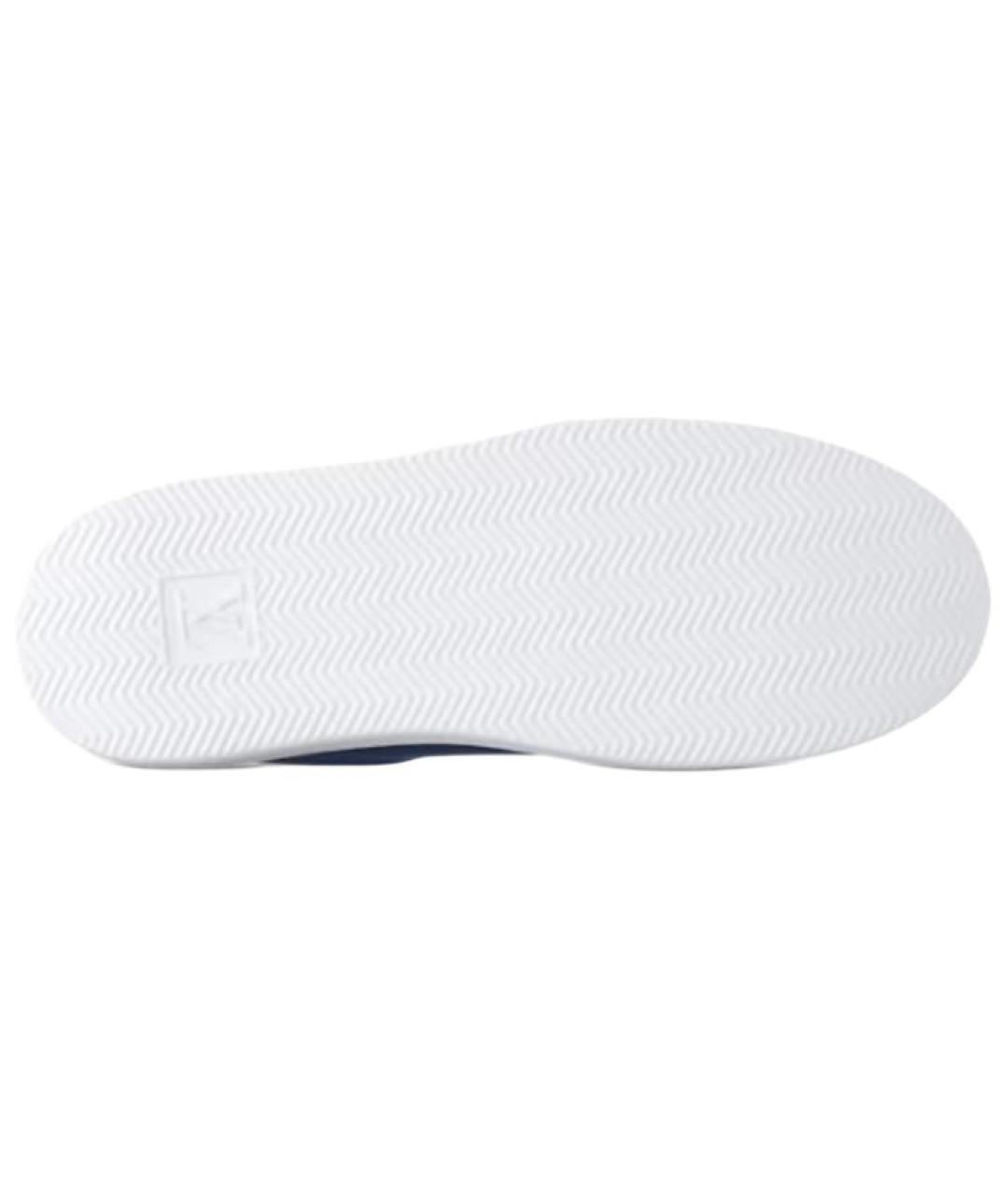 LOUIS VUITTON Темно-синие кожаные низкие кроссовки / кеды, фото 6