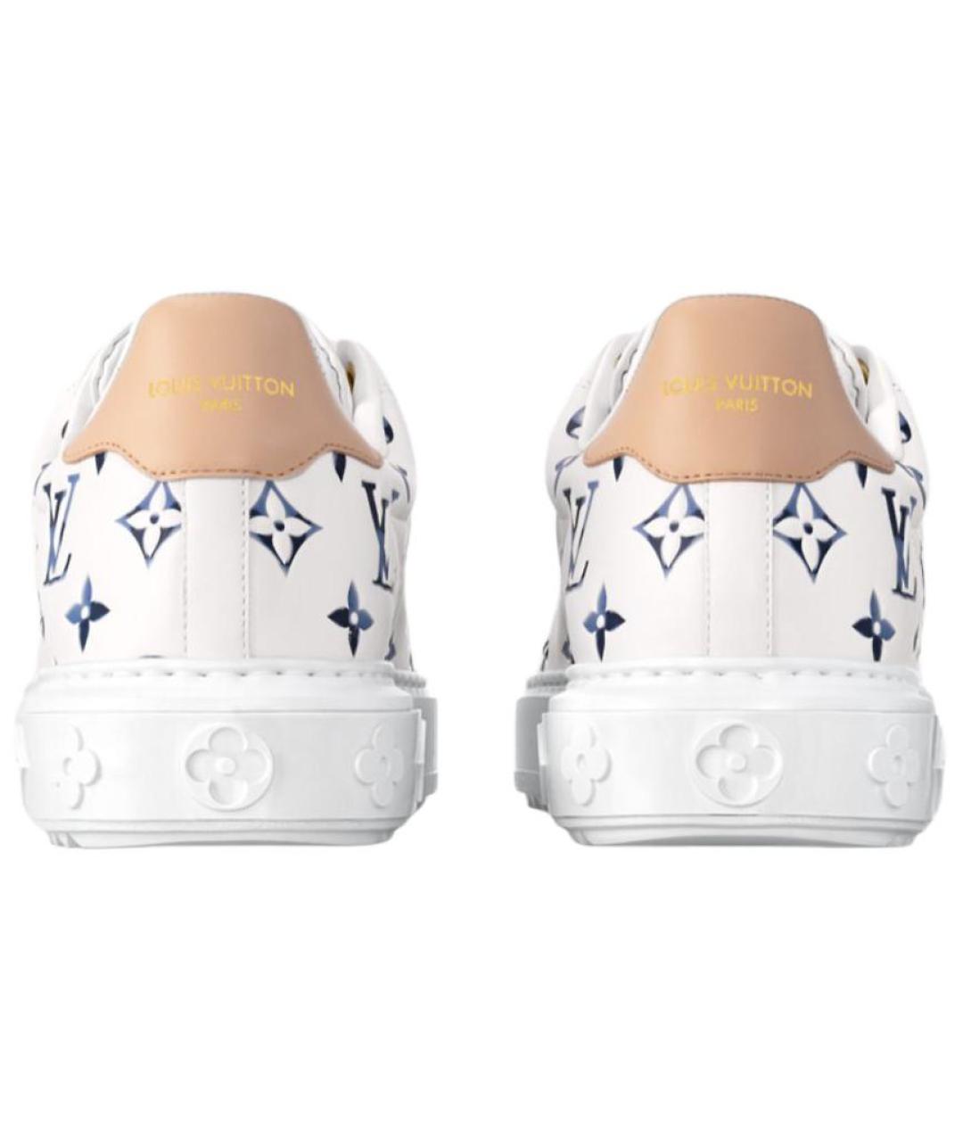 LOUIS VUITTON Белые кожаные кроссовки, фото 4