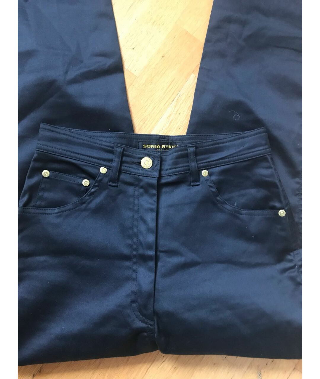 SONIA RYKIEL Черные хлопко-эластановые джинсы слим, фото 4
