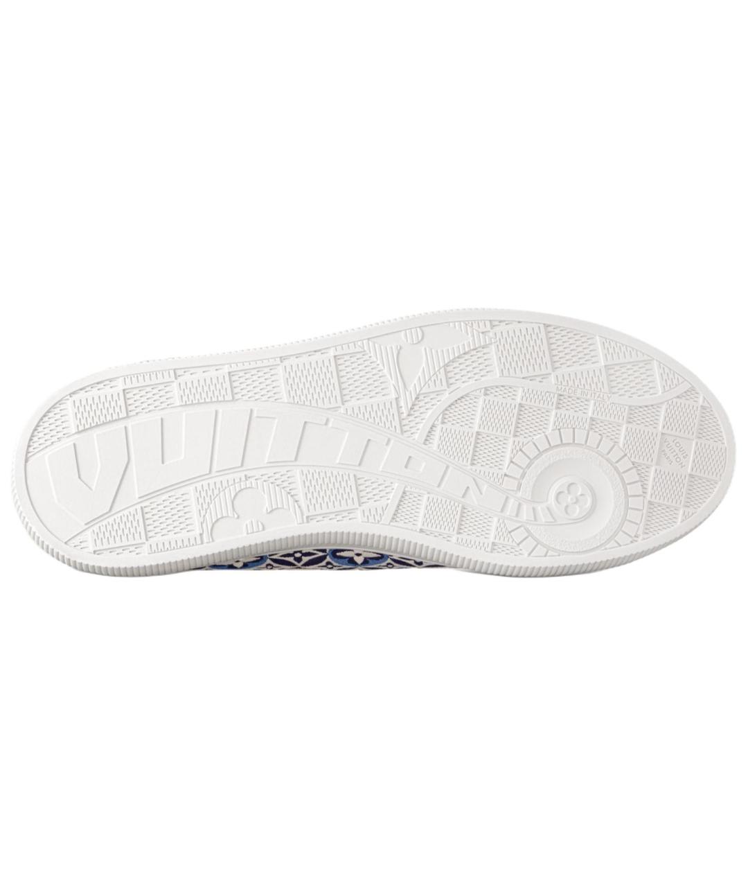 LOUIS VUITTON Синие текстильные кеды, фото 5