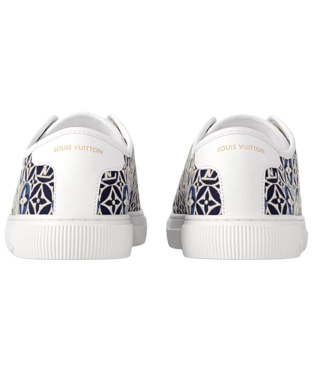 LOUIS VUITTON Синие текстильные кеды, фото 4