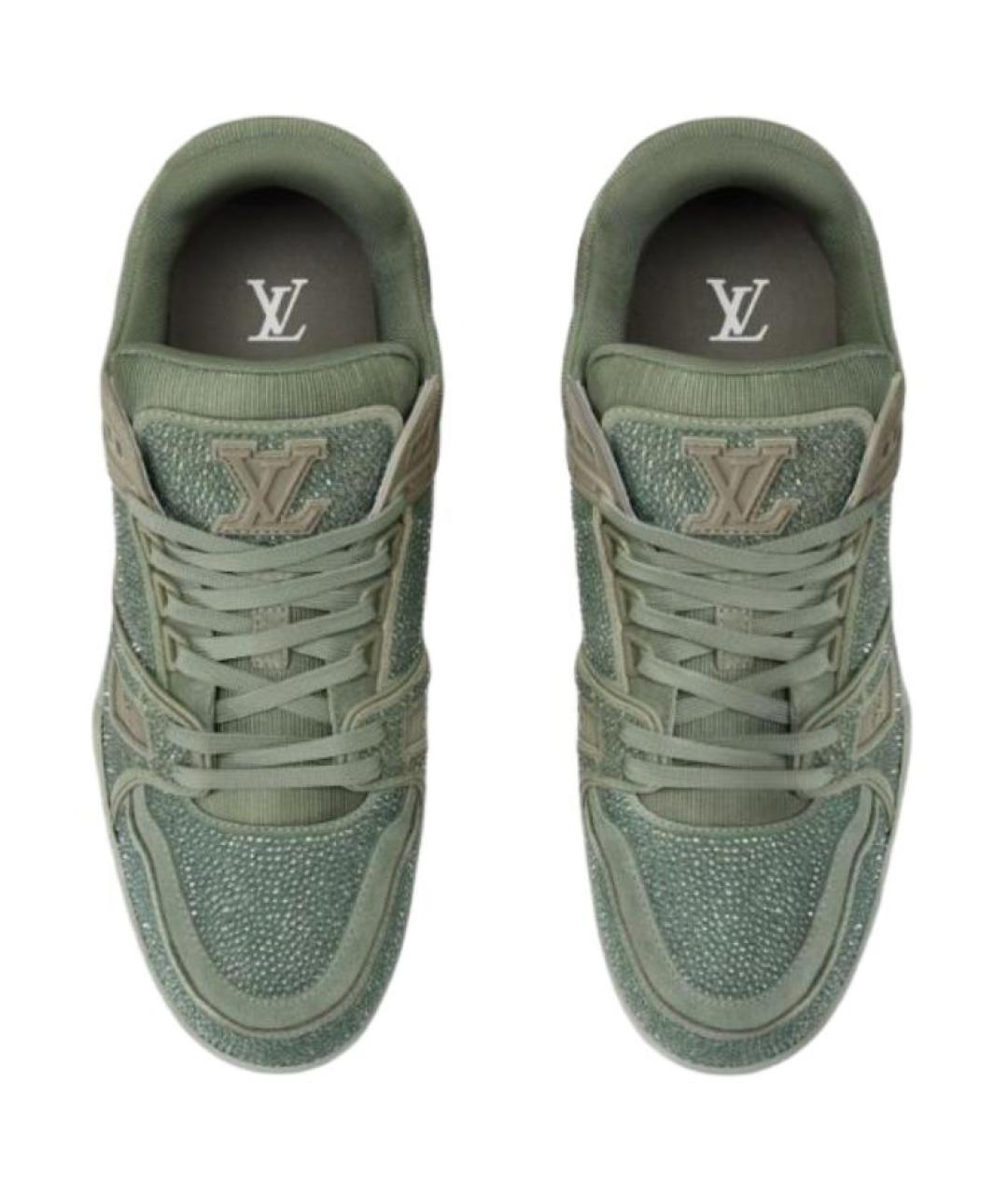 LOUIS VUITTON Зеленые кроссовки, фото 4