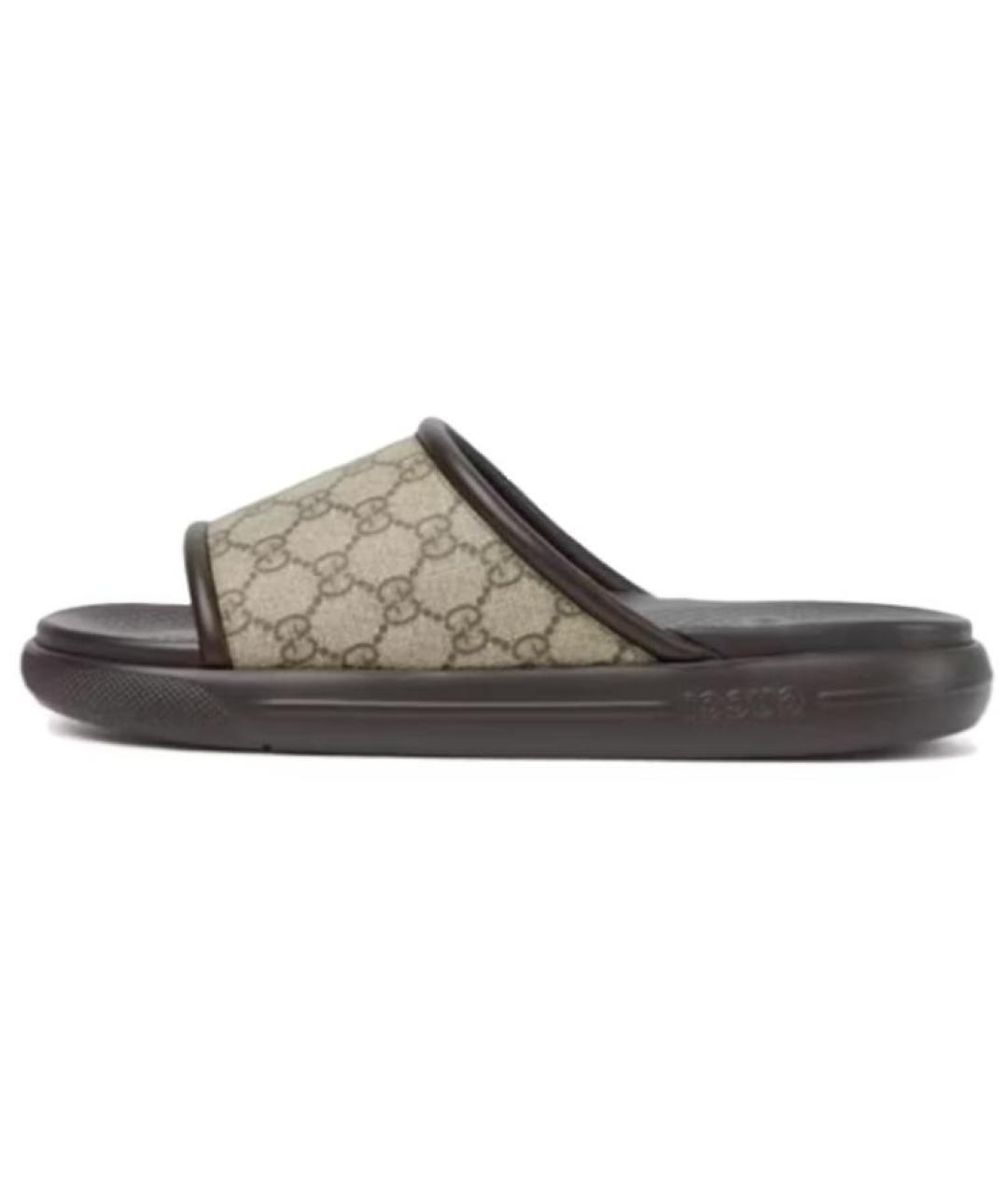 GUCCI Бежевые сандалии, фото 2