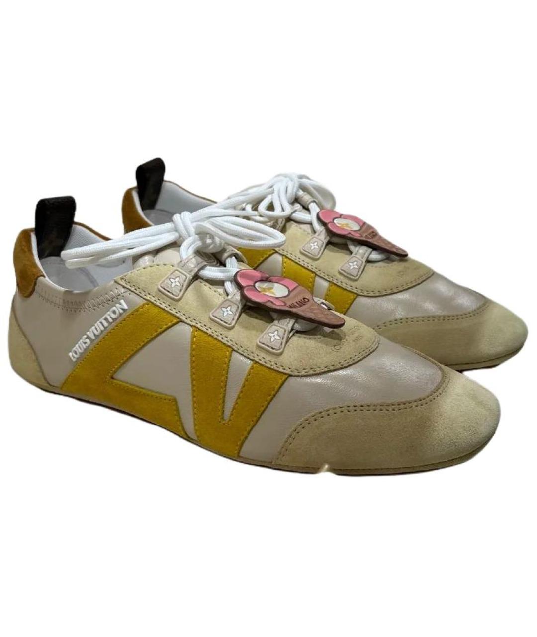 LOUIS VUITTON Бежевые кроссовки, фото 2