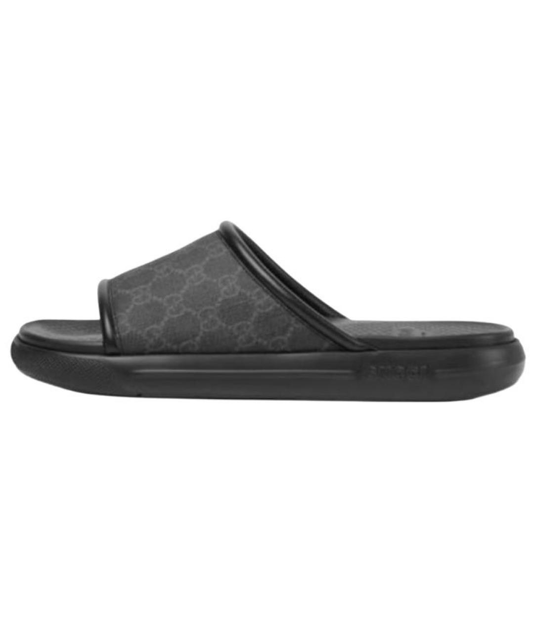 GUCCI Черные сандалии, фото 2