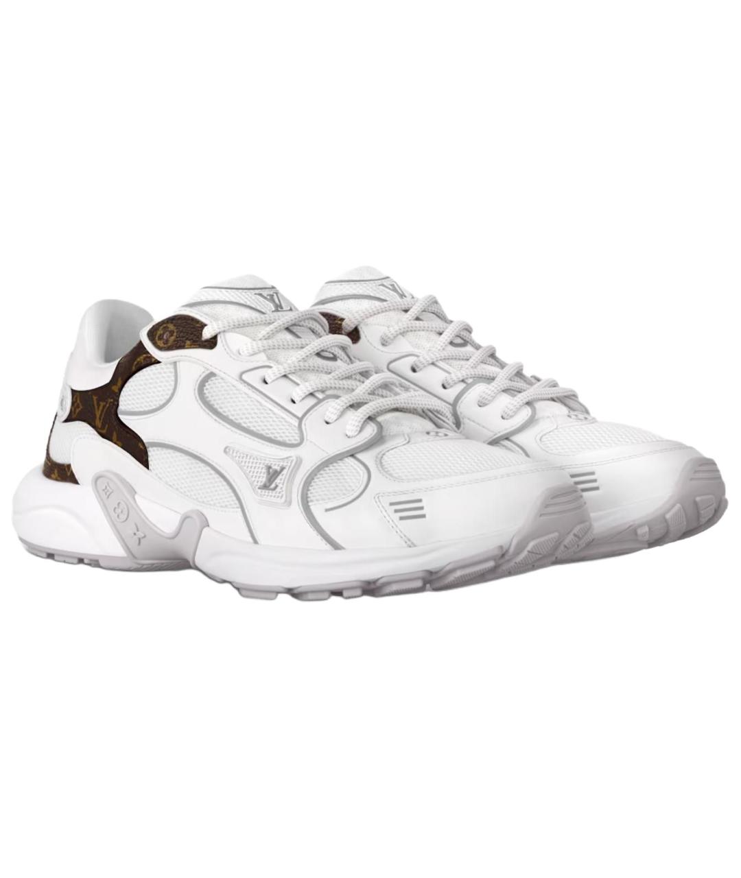 LOUIS VUITTON Белые текстильные кроссовки, фото 3