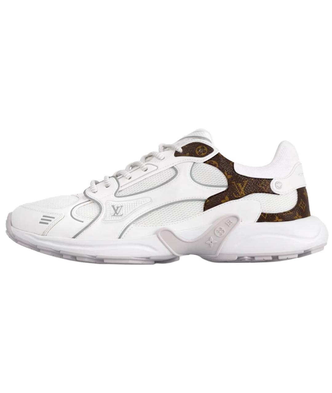 LOUIS VUITTON Белые текстильные кроссовки, фото 2