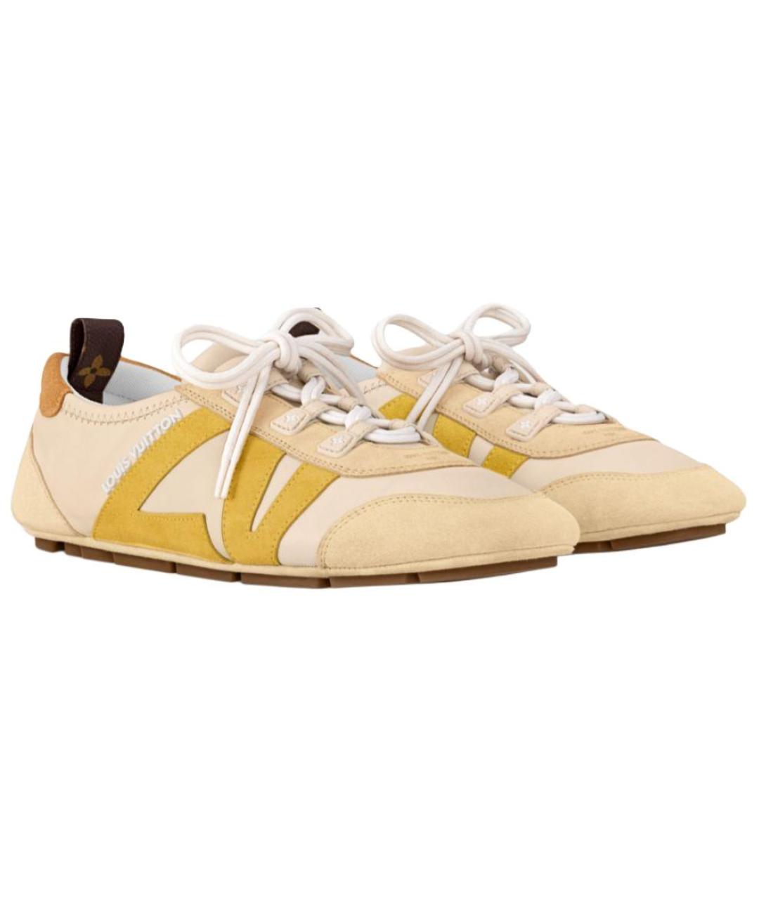 LOUIS VUITTON Желтые кеды, фото 3