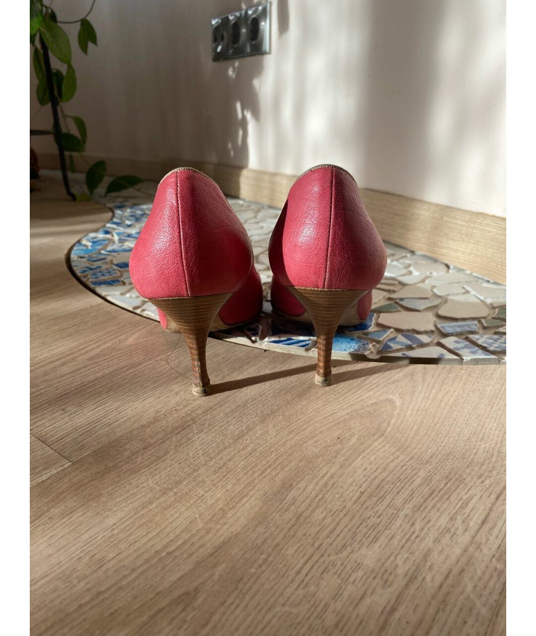 POLLINI Розовые кожаные туфли, фото 4