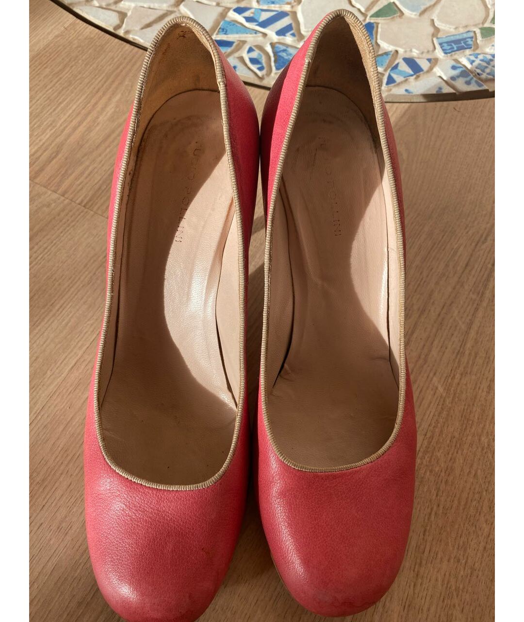 POLLINI Розовые кожаные туфли, фото 5