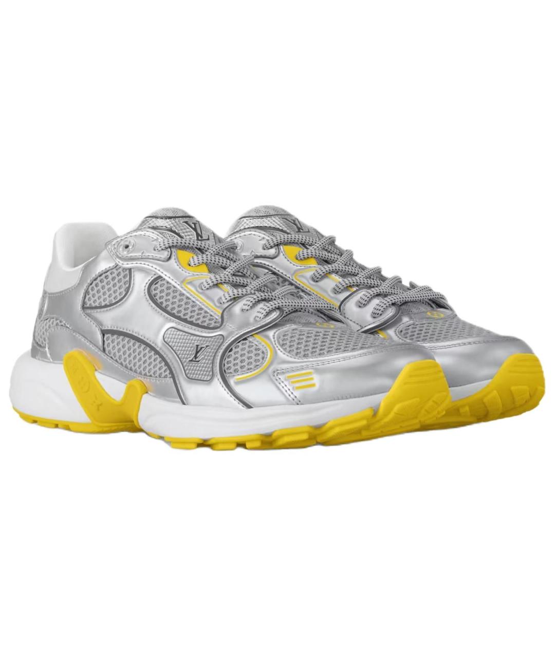 LOUIS VUITTON Желтые текстильные кроссовки, фото 3