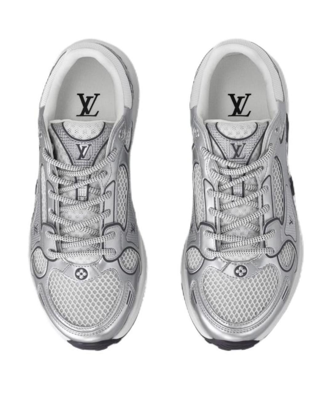 LOUIS VUITTON Серые текстильные кроссовки, фото 4