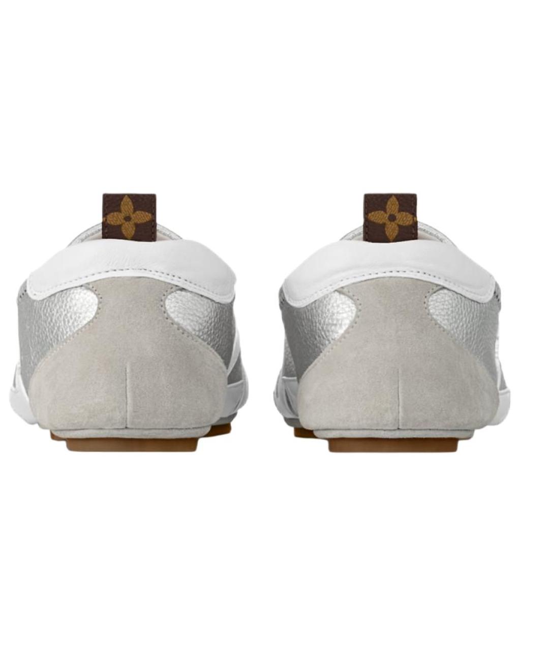 LOUIS VUITTON Серебряные кеды, фото 5