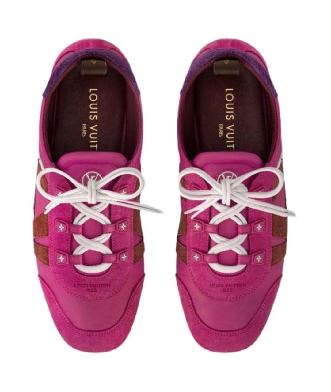 LOUIS VUITTON Фуксия кроссовки, фото 4