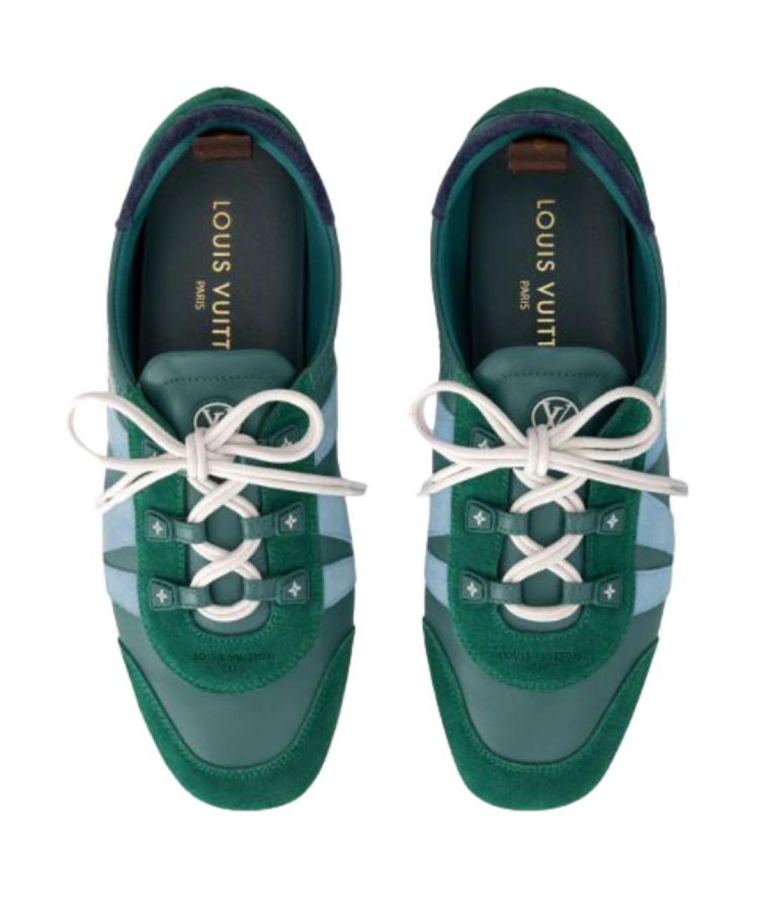 LOUIS VUITTON Зеленые кеды, фото 4