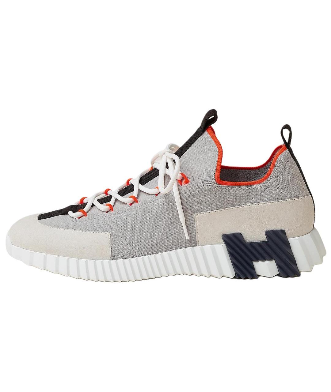 HERMES Мульти бархатные низкие кроссовки / кеды, фото 2