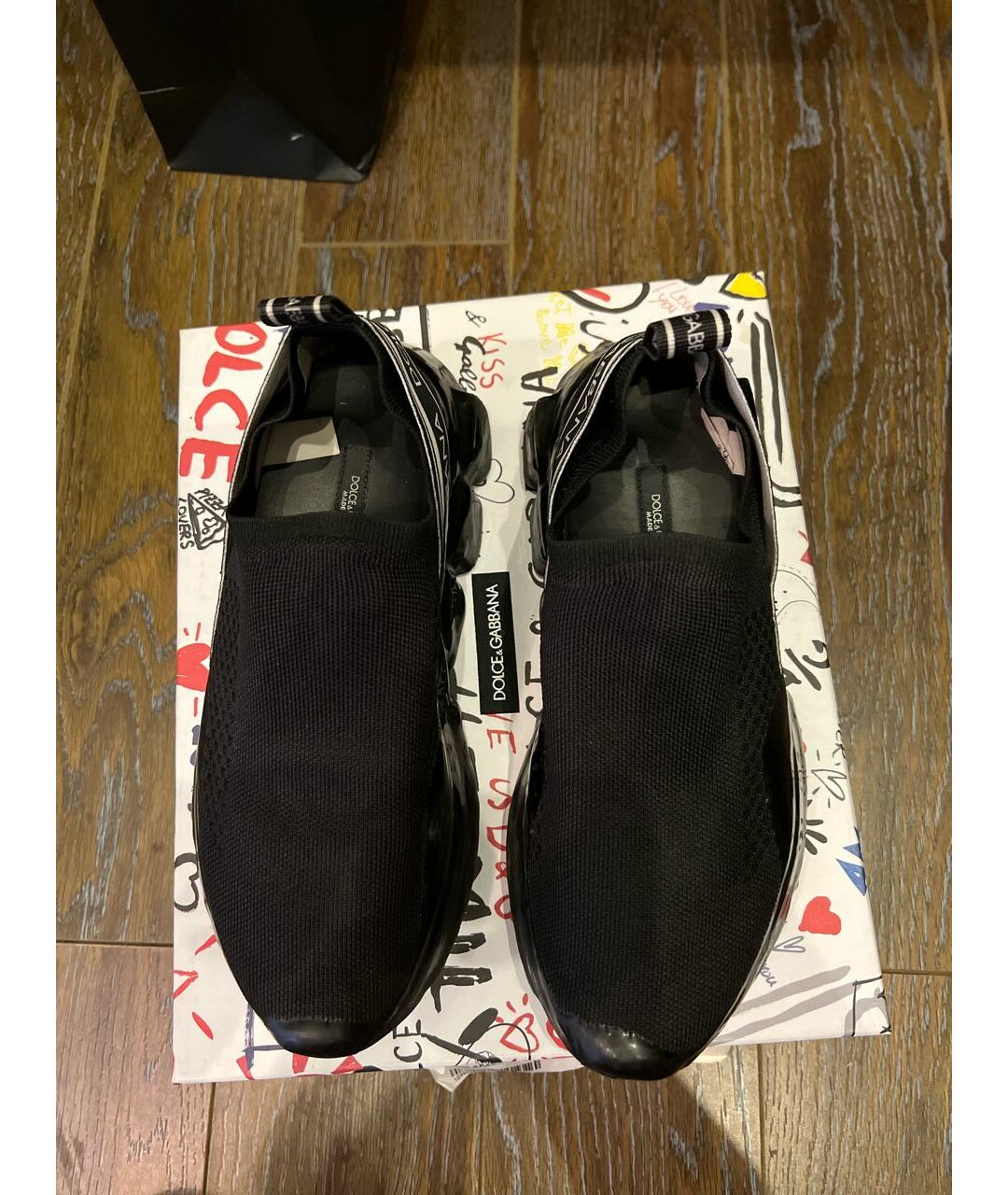 DOLCE&GABBANA Черные кроссовки, фото 3