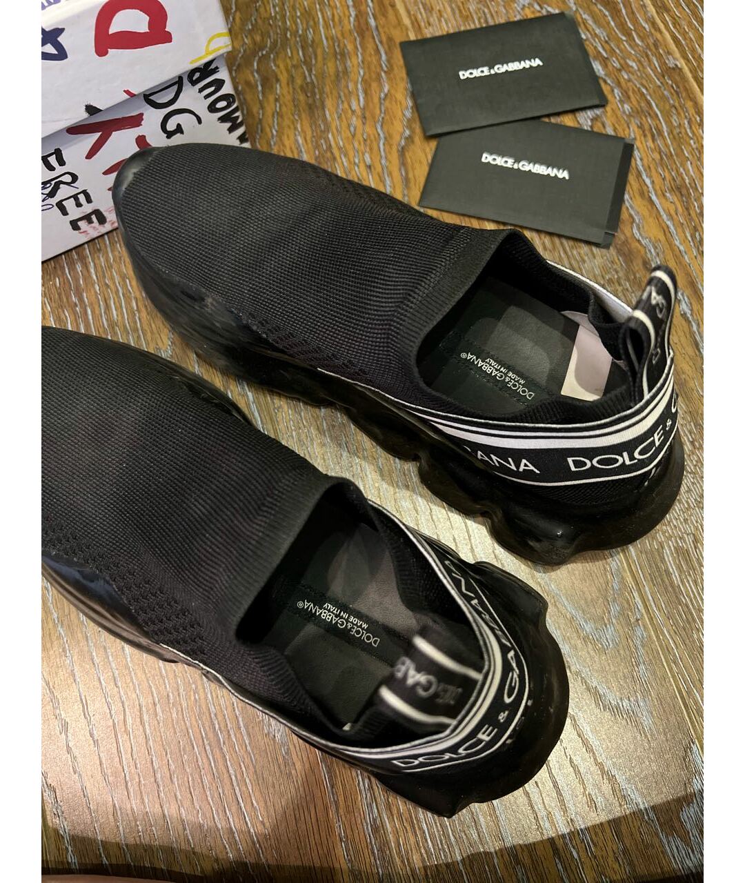 DOLCE&GABBANA Черные кроссовки, фото 6