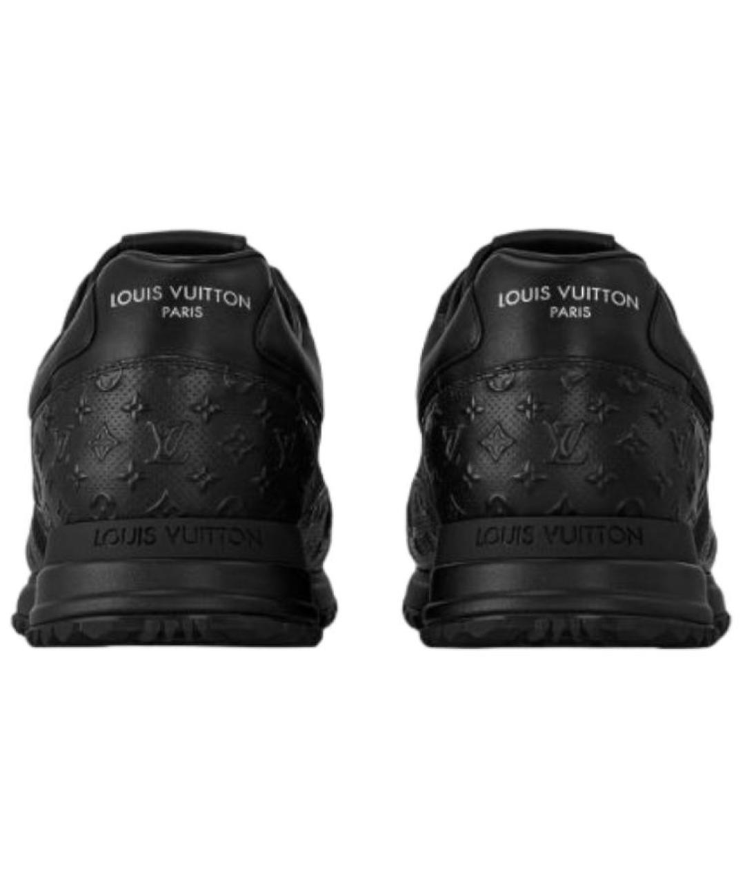 LOUIS VUITTON Черные кожаные низкие кроссовки / кеды, фото 5