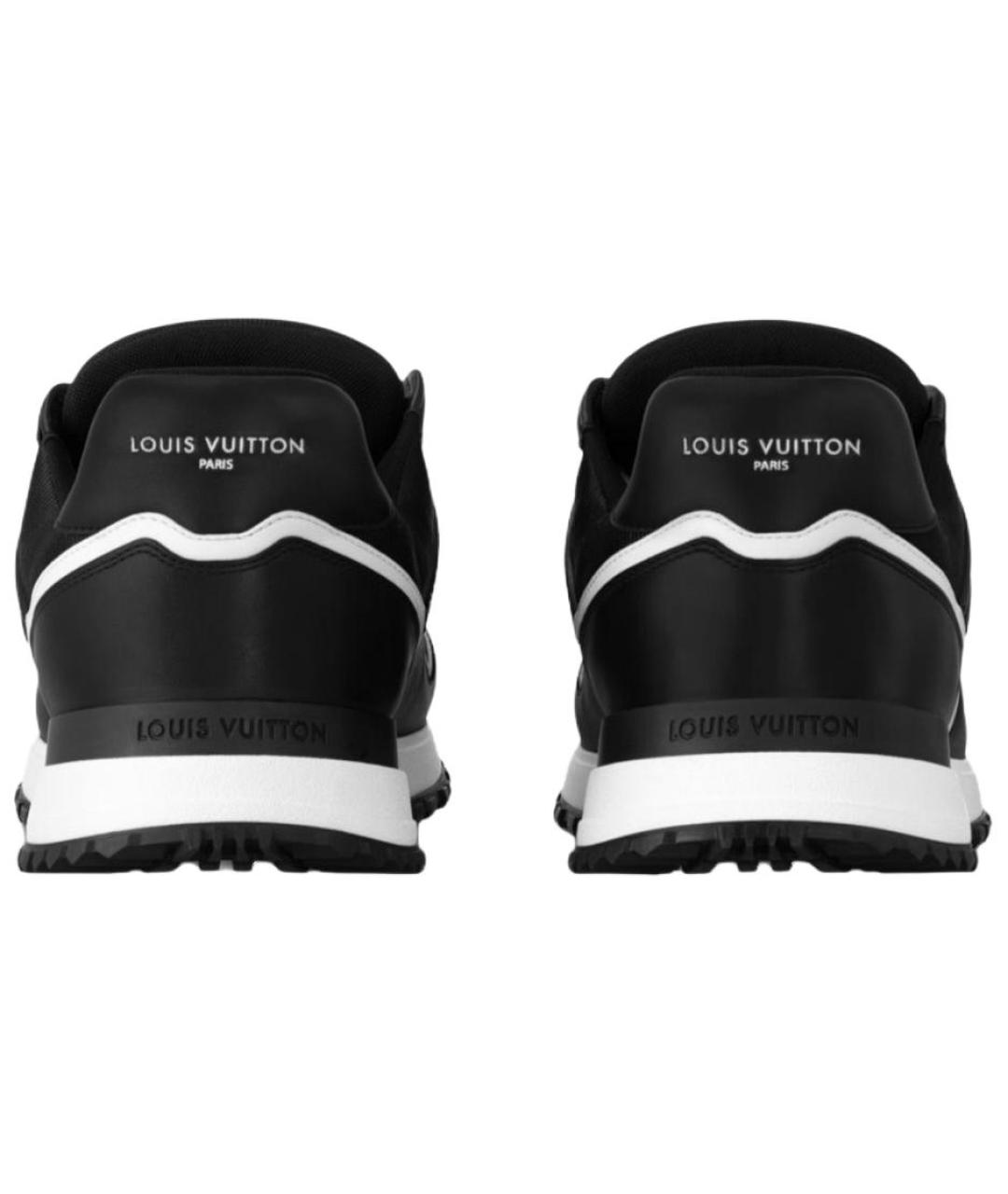 LOUIS VUITTON Черные кожаные низкие кроссовки / кеды, фото 5