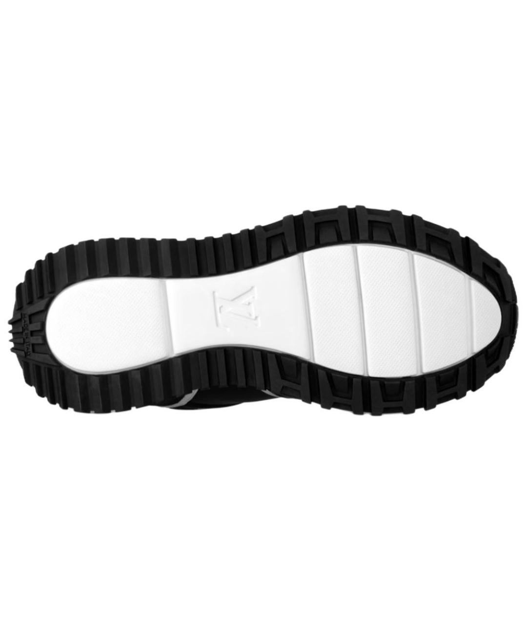 LOUIS VUITTON Черные кожаные низкие кроссовки / кеды, фото 6