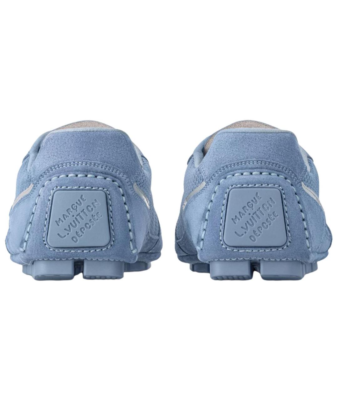 LOUIS VUITTON Голубые низкие кроссовки / кеды, фото 5