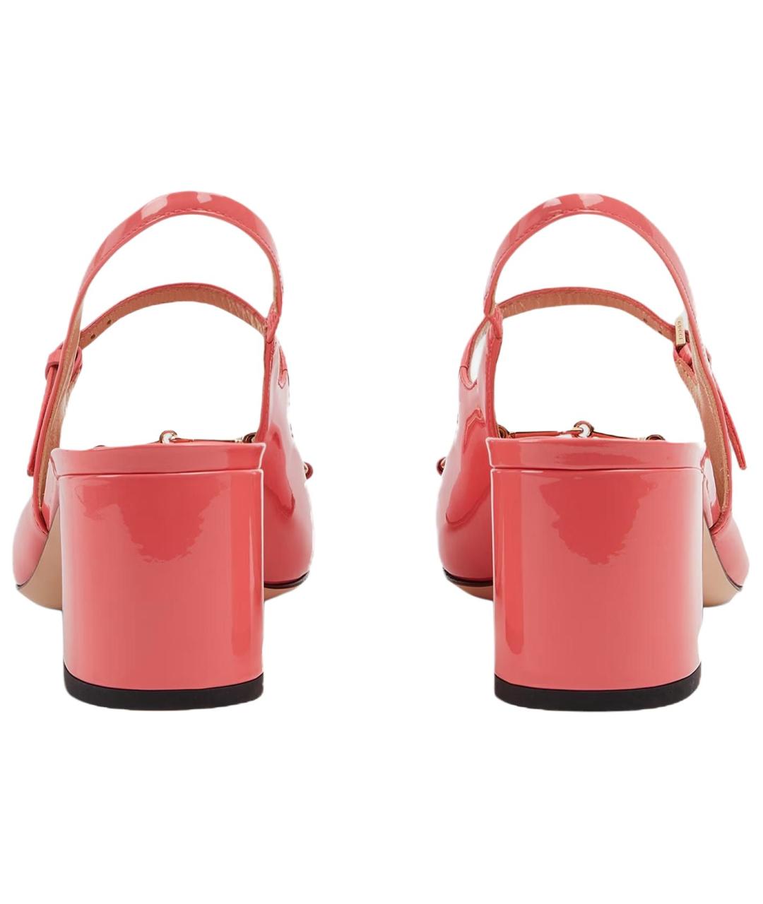 GUCCI Розовые туфли из лакированной кожи, фото 5