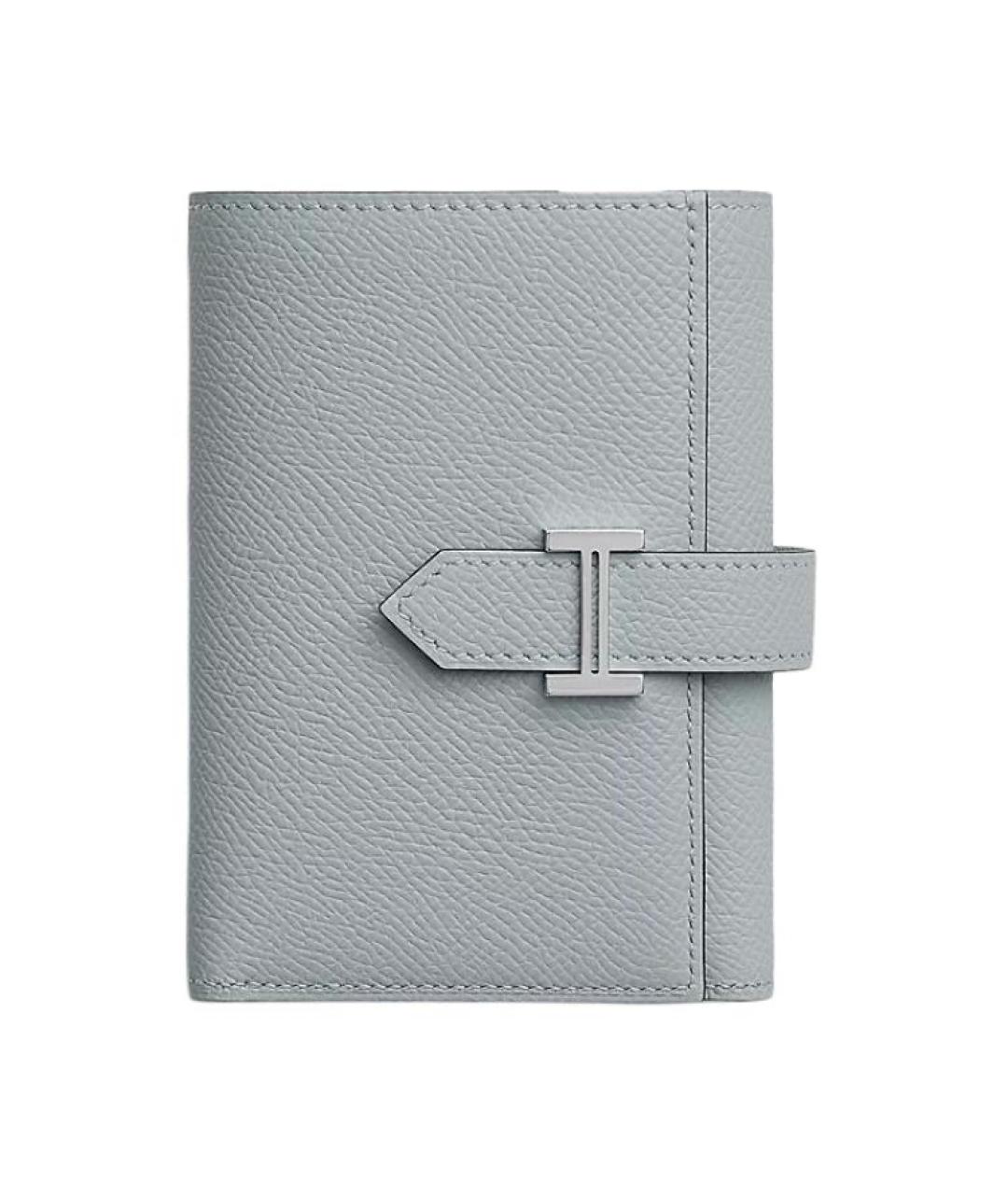 HERMES Серый кожаный кошелек, фото 1