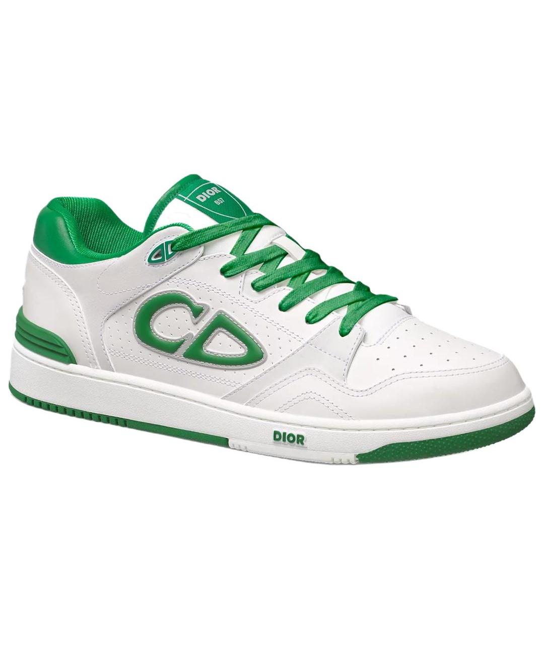 CHRISTIAN DIOR Белые кожаные кроссовки, фото 1