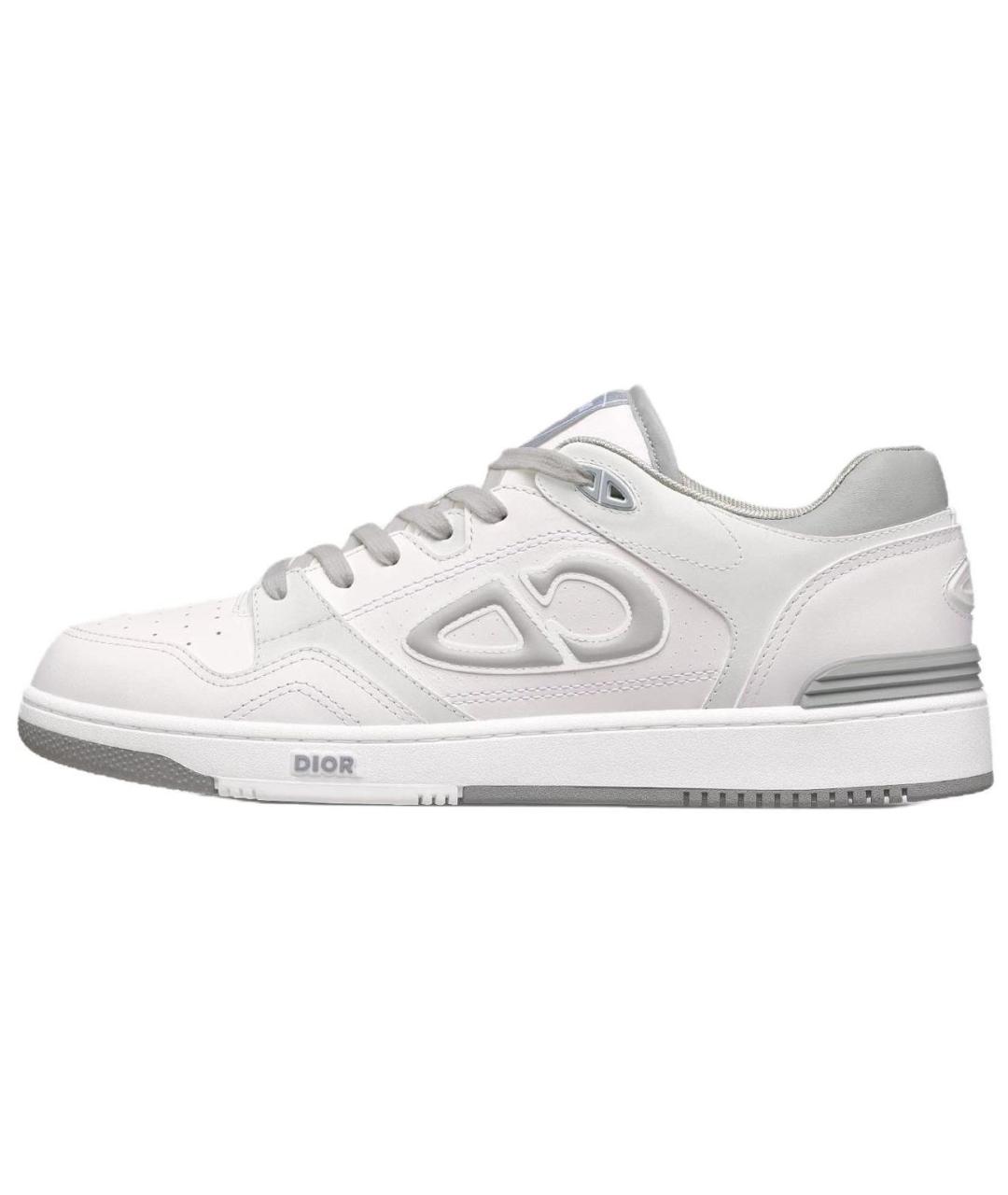 CHRISTIAN DIOR Белые бархатные низкие кроссовки / кеды, фото 2