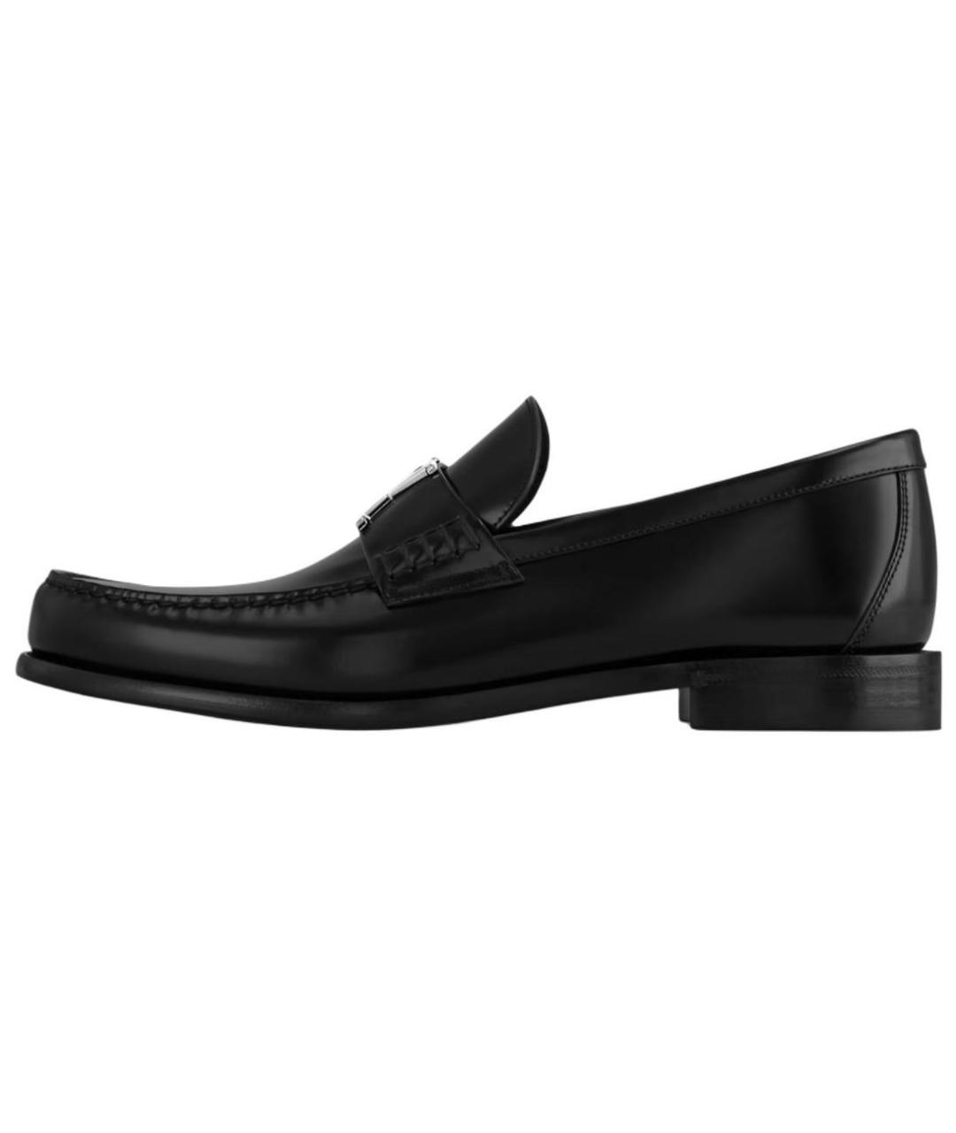 LOUIS VUITTON Черные кожаные лоферы, фото 2