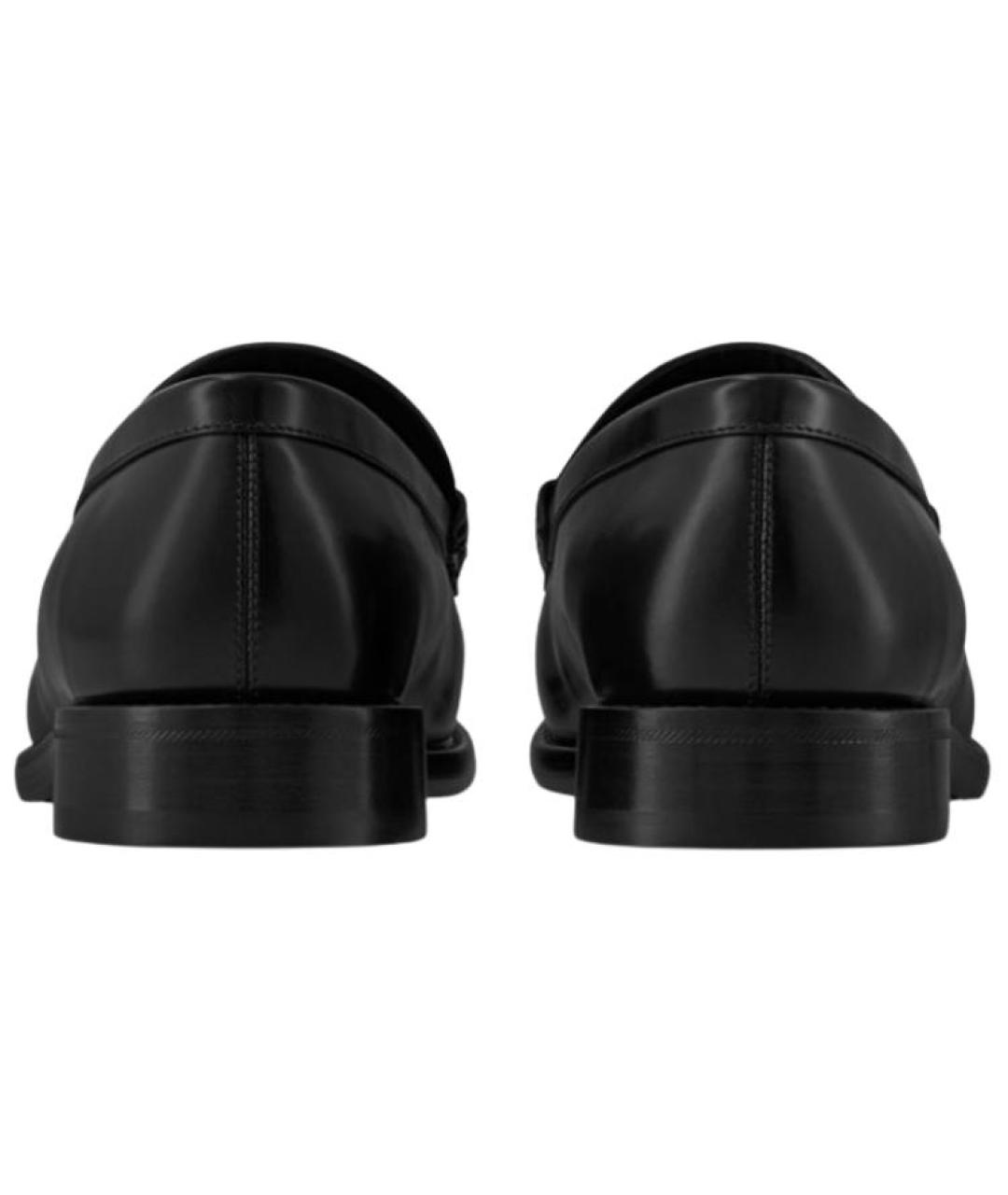 LOUIS VUITTON Черные кожаные лоферы, фото 5