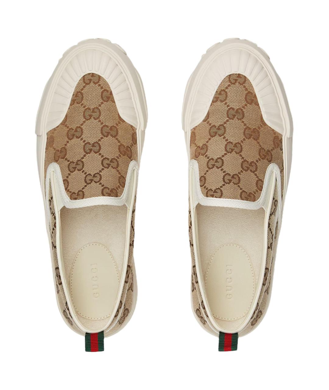 GUCCI Коричневые слипоны, фото 4