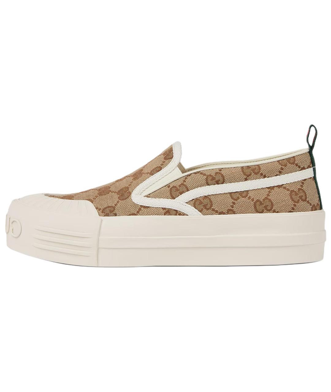 GUCCI Коричневые слипоны, фото 2