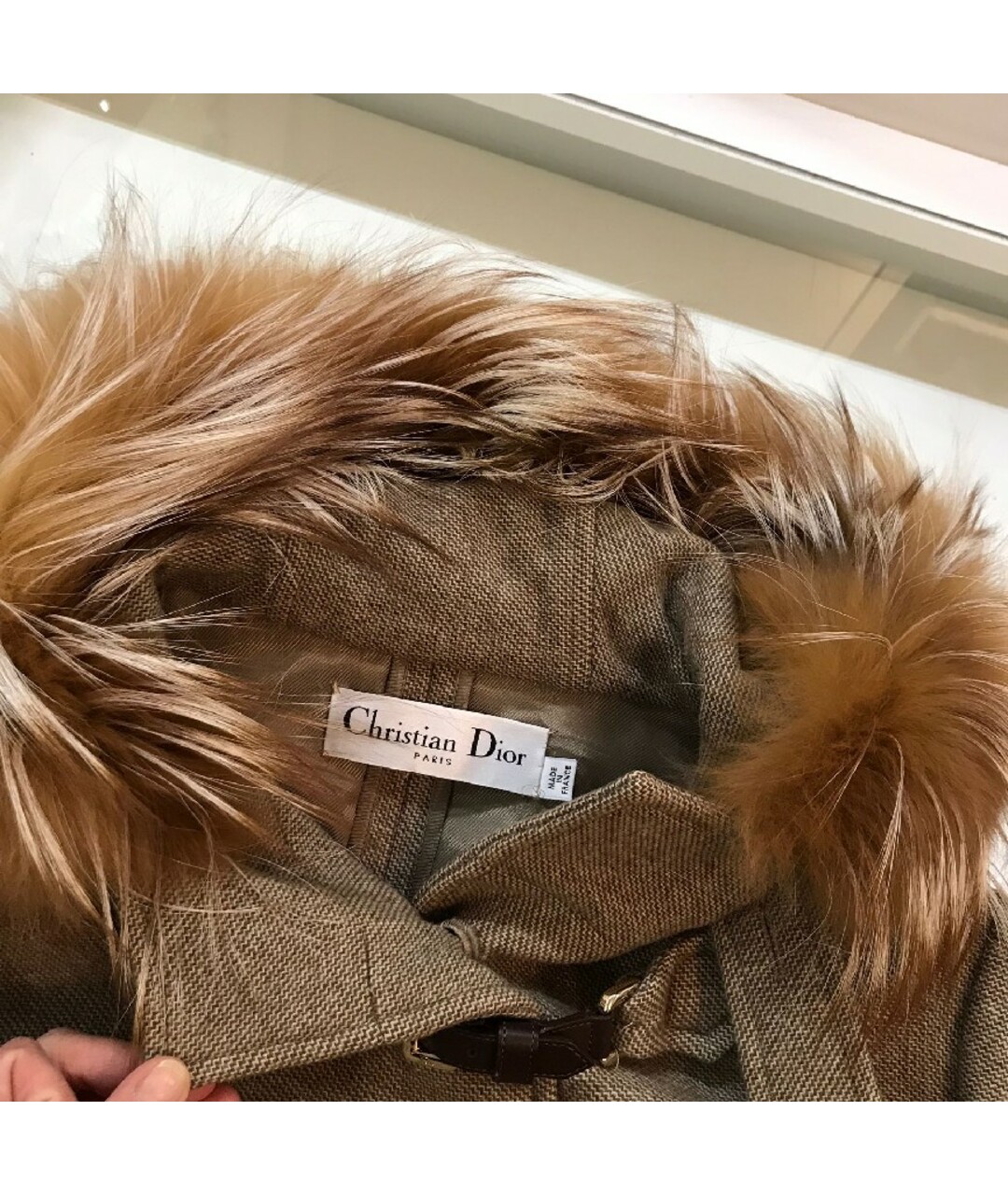 CHRISTIAN DIOR Коричневое шерстяное пальто, фото 4