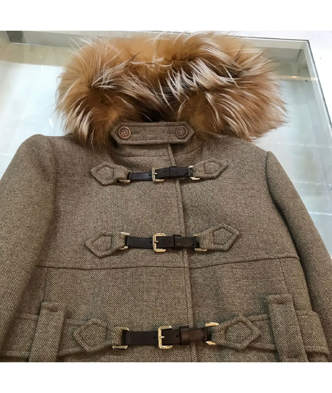 CHRISTIAN DIOR Коричневое шерстяное пальто, фото 3