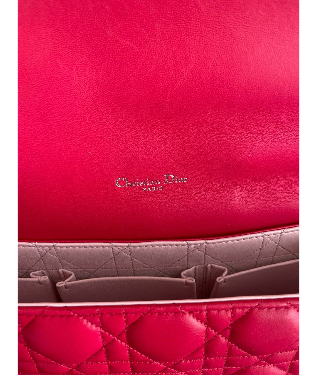 CHRISTIAN DIOR PRE-OWNED Красная кожаная сумка тоут, фото 6