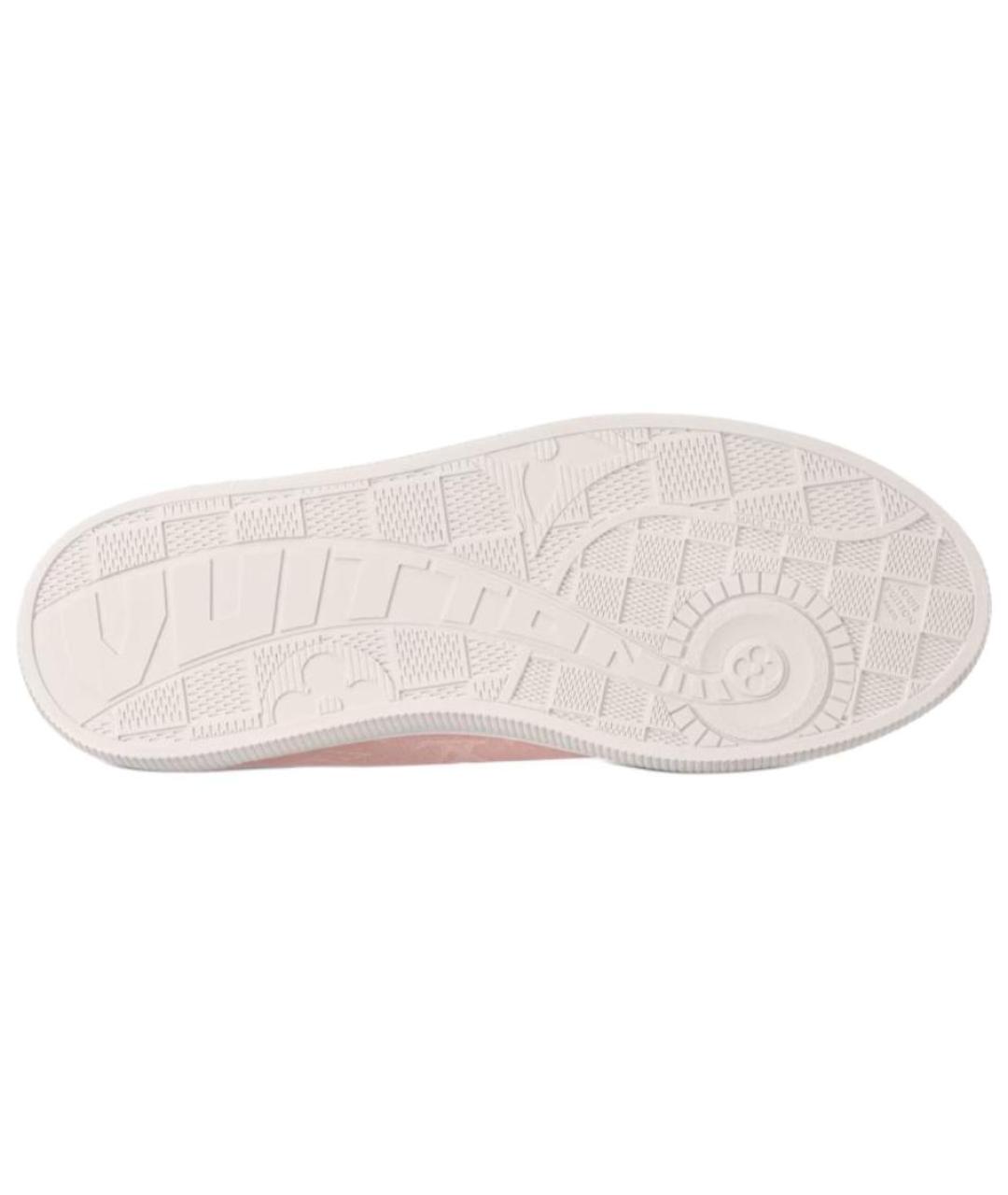 LOUIS VUITTON Розовые текстильные кеды, фото 6